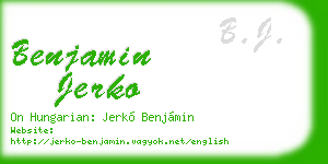 benjamin jerko business card