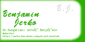 benjamin jerko business card